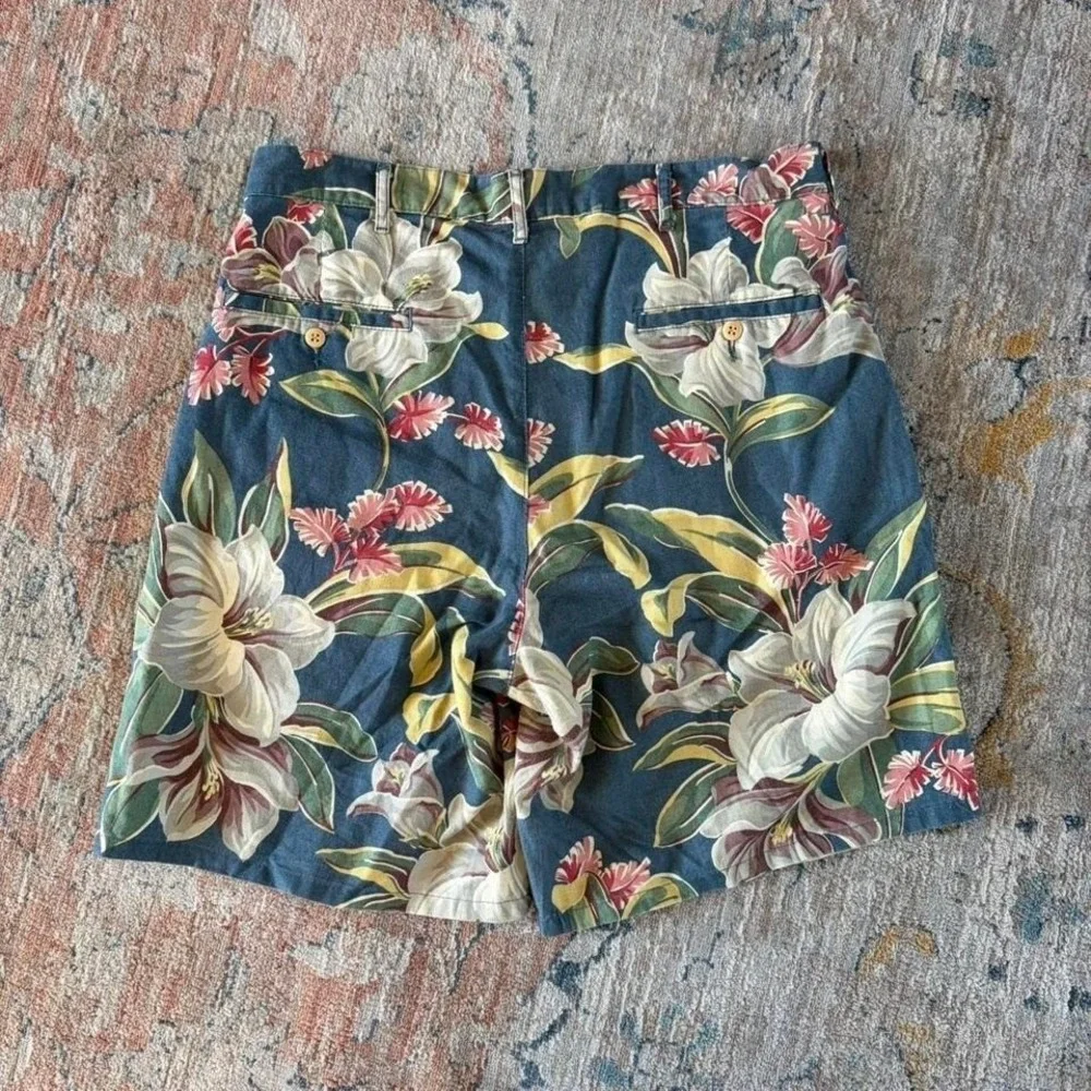 Polo ralph Lauren floral shorts Size 34 floral preppy 90s - Picture 3 of 6